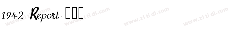 1942 Report字体转换